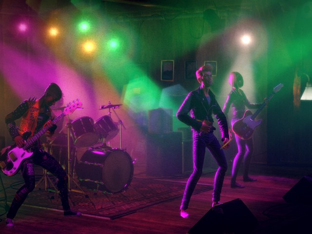 Screenshot from "Rock Band 4."