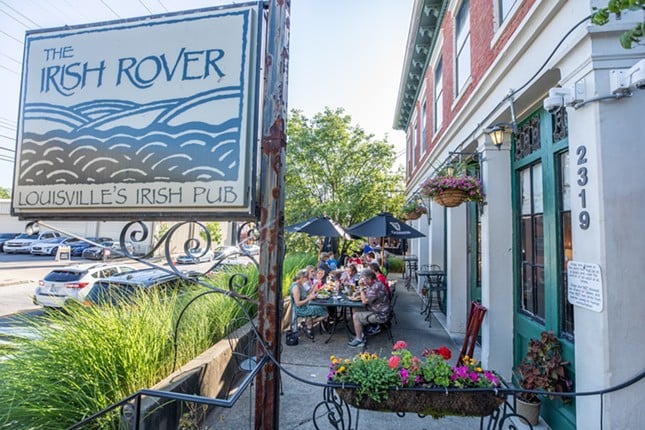  The Irish Rover 
    2319 Frankfort Ave. 
     Named one of LEO's best outdoor dining spots in 2022, this Irish restaurant &#151; which, incidentally, opened in 1993, the same year LEO was founded &#151; is a favorite of LEO food critic Robin Garr.