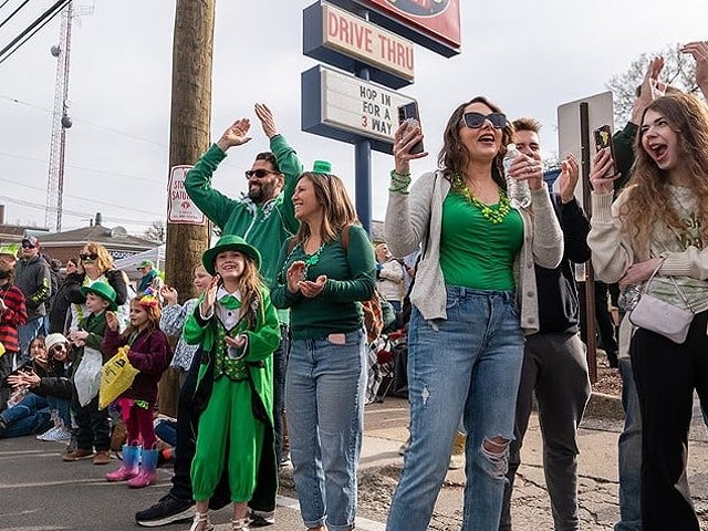 St. Patrick’s Day Parade
Saturday, March 9Downtown-Highlands | Free | 3 p.m.
The 51st annual parade hosted by the Ancient Order of Hibernians begins in downtown Louisville and finishes in the Highlands, with thousands of people lining the route and celebrating the Irish spirit. If you’re looking for the best spot to watch, head to Baxter Ave. so you can hit up the nearest Irish pub when the last vehicle pulls away.