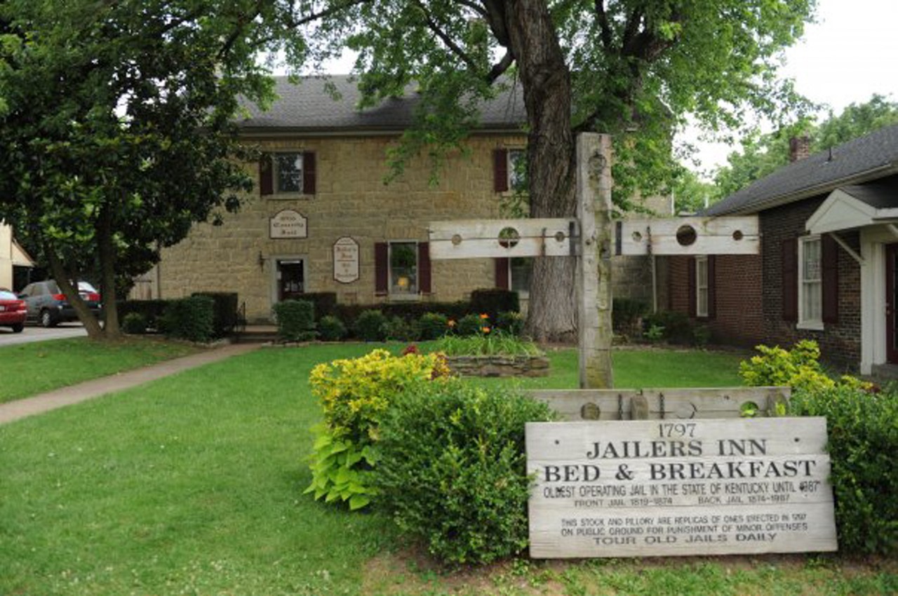  Jailer&#146;s Inn Bed & Breakfast 
111 W. Stephen Foster Ave. 
Once a jail and now a bed and breakfast, the Jailer&#146;s Inn is rumored to be haunted by former employees and inmates. Photo via  Jailer&#146;s Inn Bed & Breakfast/Facebook 