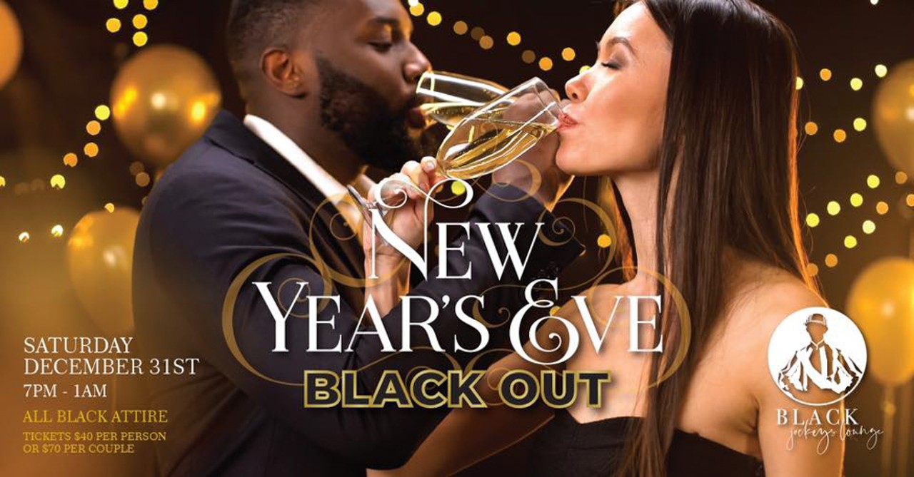  NYE All Black Affair 
630 S. 4th St. 
7 p.m. - 1 a.m.
$40 singles, $70 couples
Black attire is required at this evening of dancing and champagne.
Photo via facebook.com/blackjockeyslounge