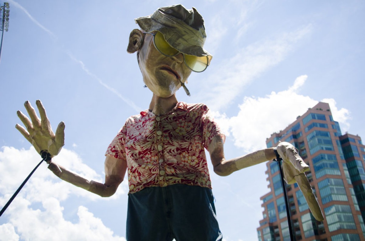 Squallis Puppeteers' Hunter S. Thompson at Forecastle 2016. (Photo by Nik Vechery)