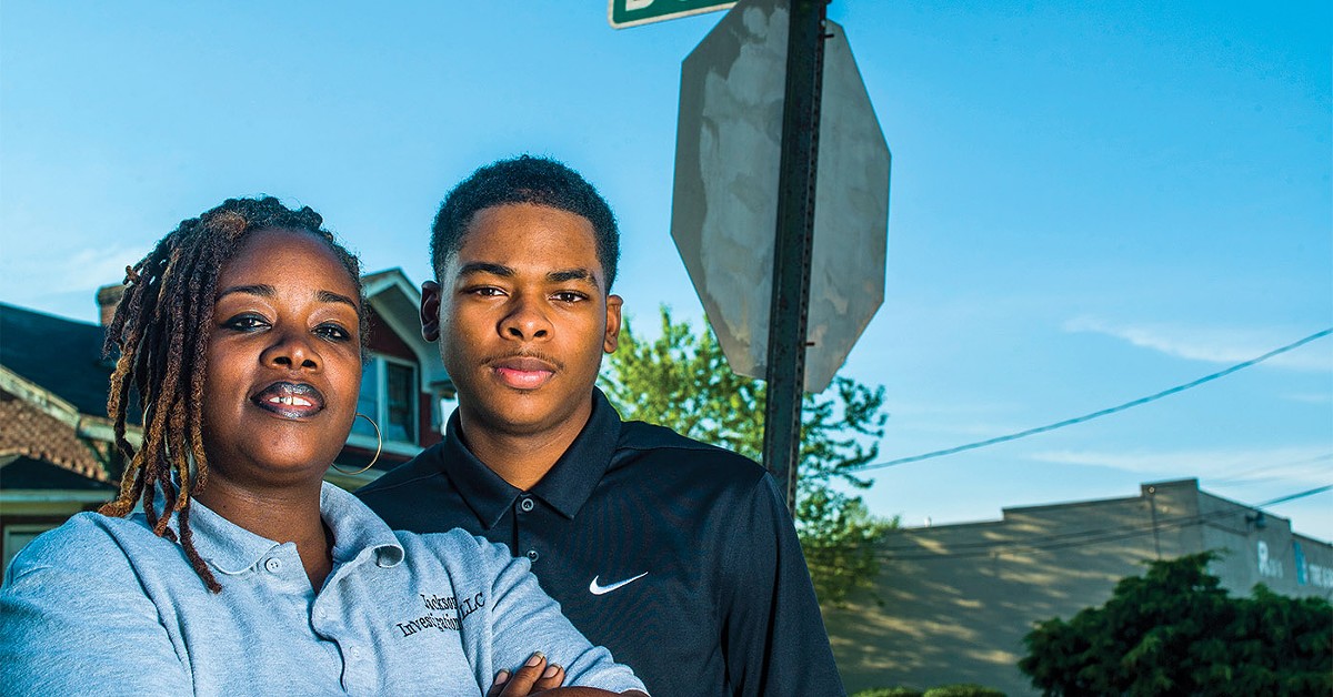 Tae-Ahn Lea (right) with his mother, Tija Jackson.  |  Photo by Zed Saeed