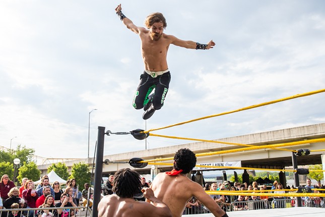 All The Raucous Action We Saw At The Kentucky Derby Festival's Run For The Ropes Wrestling Extravaganza