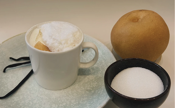 Try the Pear Vanilla latte from KIWA for a subtly sweet treat.