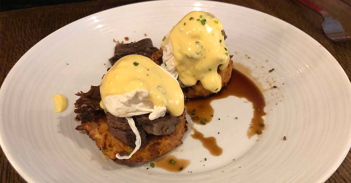 You haven't had eggs Benedict until you've indulged in Fork & Barrel's braised short rib mounded on thick hash browns.