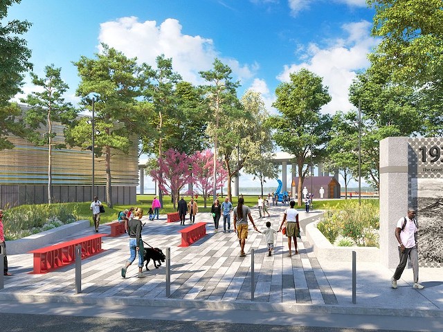 A rendering of what Phase IV of Waterfront Park could look like.