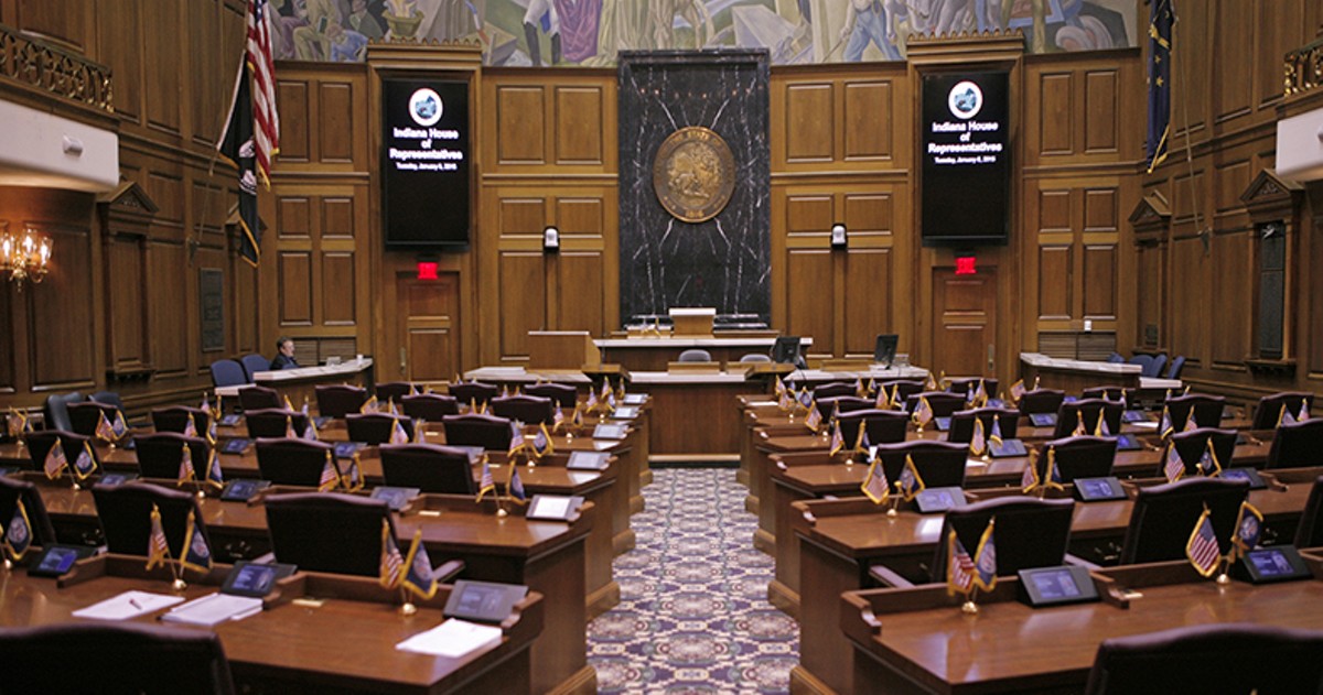 The Indiana House floor.
