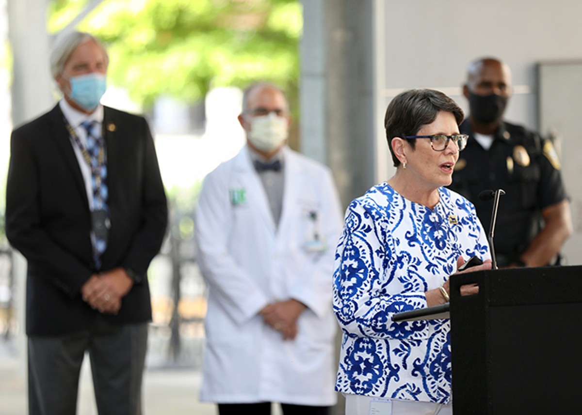 Lexington Mayor Linda Gorton praised her city's high vaccination rate on Wednesday.  |  Via City of Lexington