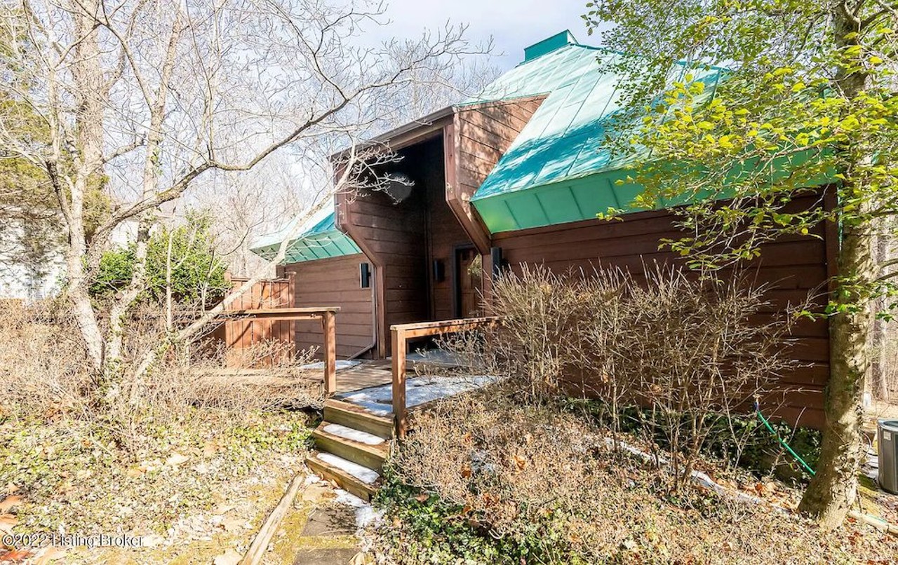 Look Inside This Unique Cabin With An Aged Copper Roof Tucked Away In New Albany