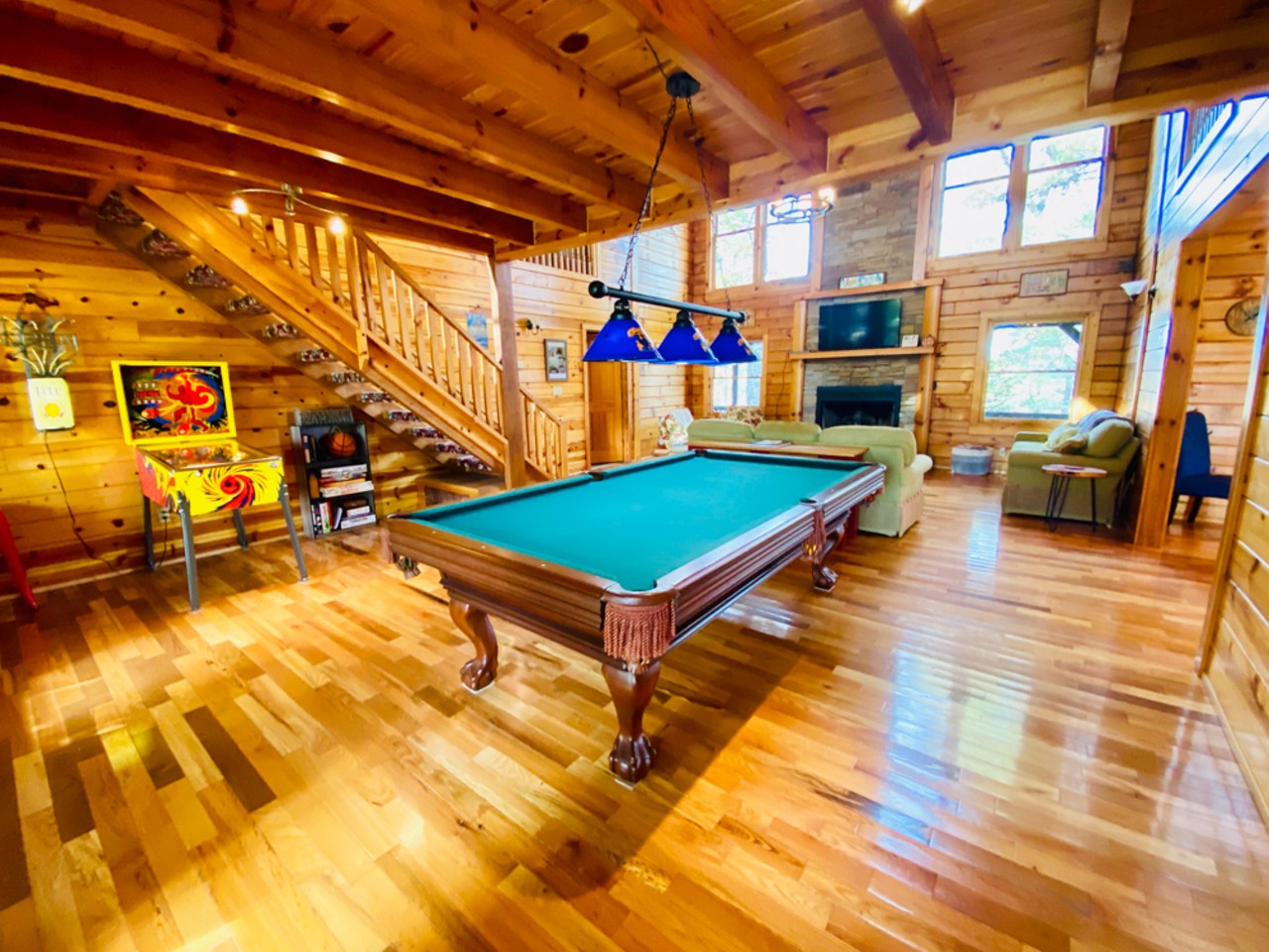 Terrapin Station
Entire Cabin | Starting at $379/night | Hosts 10 Guests 
&#147;Welcome to Terrapin Station, one of the most unique and impressive getaways in the Red River Gorge! There's no better way to start your day than sipping your coffee, watching the morning fog rise from the valley floor below! From the gourmet kitchen, expansive great room, well equipped game room, and inviting outdoor spaces Terrapin Station is a destination of its own! You're also sure to enjoy its convenient location within 5 min of attractions/food, easy drive-in access, and high speed WiFi.&#148;