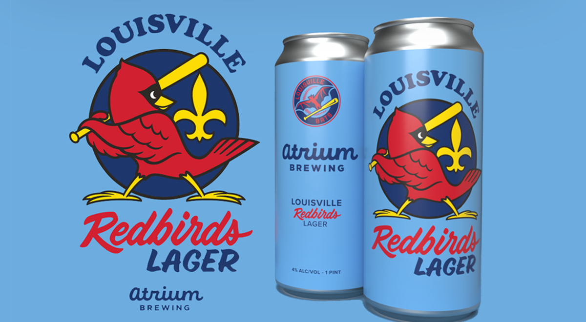Louisville Redbirds memories, rekindled with beer.  |  Courtesy of Atrium Brewing.
