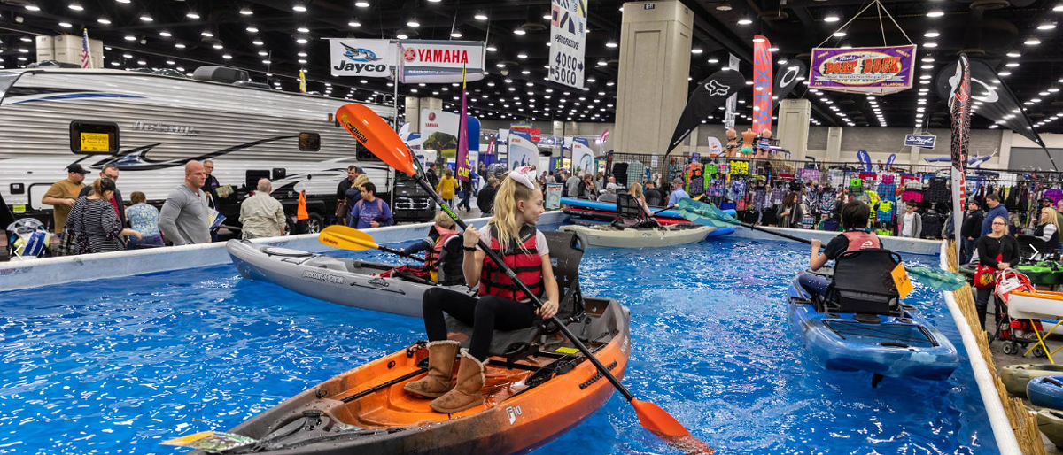 If you're looking for a boat or RV they got you covered, but there's a lot more to this show.