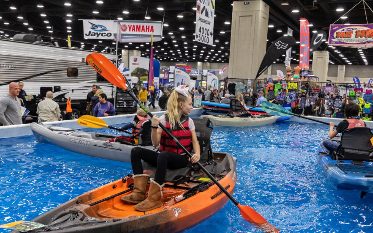 If you're looking for a boat or RV they got you covered, but there's a lot more to this show.