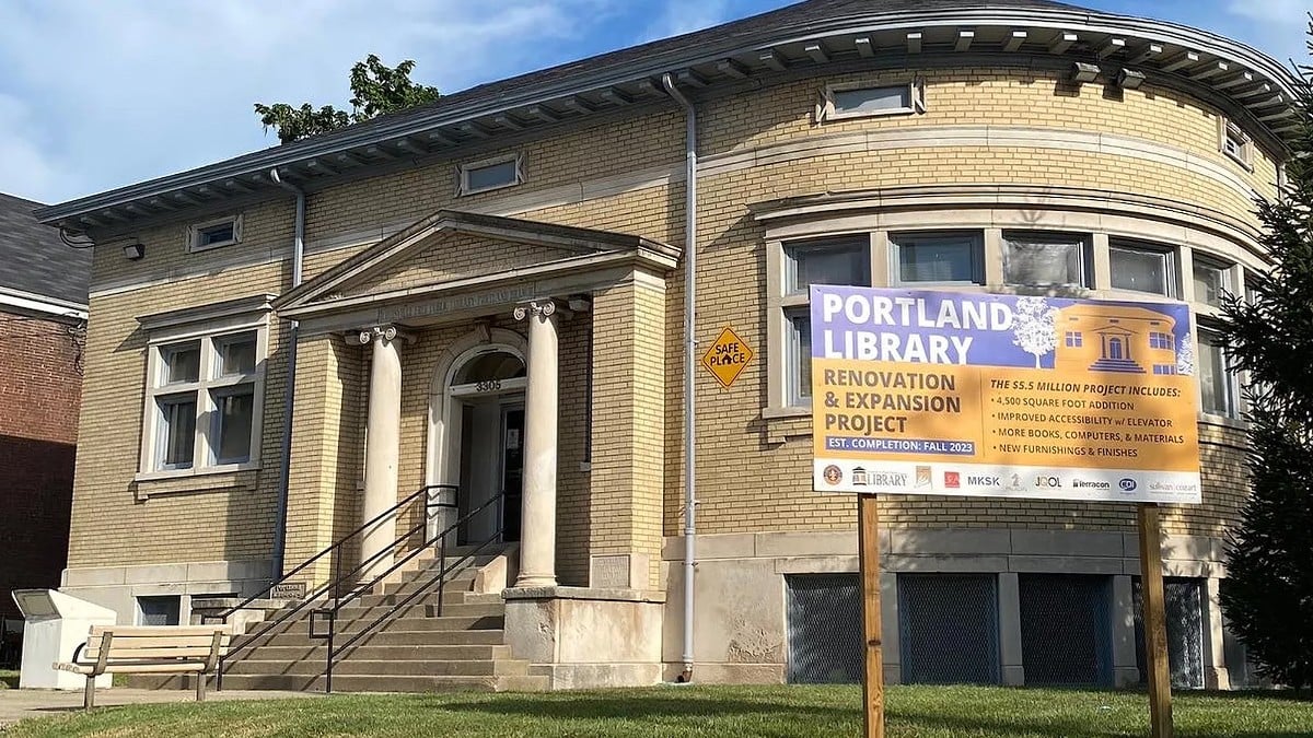 Louisville Free Public Library Continues Renovation Project In Portland