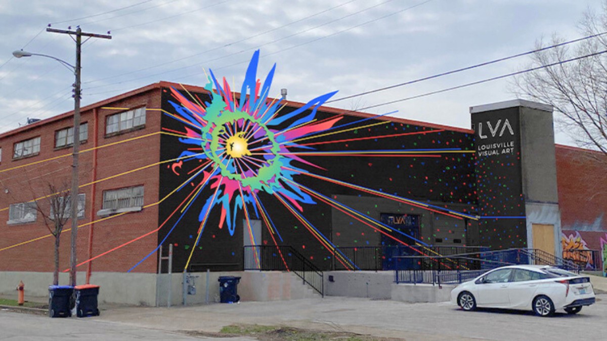 A rendering of Louisville Visual Art's upcoming public installation.