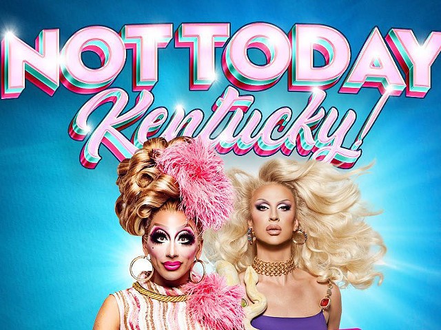 Official Not Today Poster, cropped from Play Louisville's Facebook page.
    
    https://www.facebook.com/playdancebarlouisville/photos/a.1621745781293698/2799425750192356/