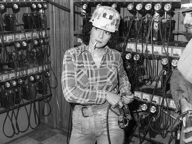 "Woman Coal Miner Getting for the Shift. Consol Westland #2 Mine, Pennsylvania" by Ted Wathen