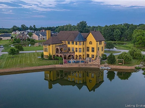 PHOTOS: A Fairytale Castle With A New Price, Pool, Patios And Gorgeous Sunset Views Near Louisville