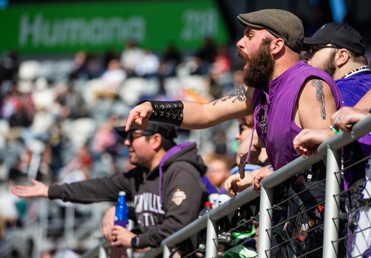 PHOTOS: Despite Record-High Home Opener Crowd, LouCity Suffers First Loss Of 2023