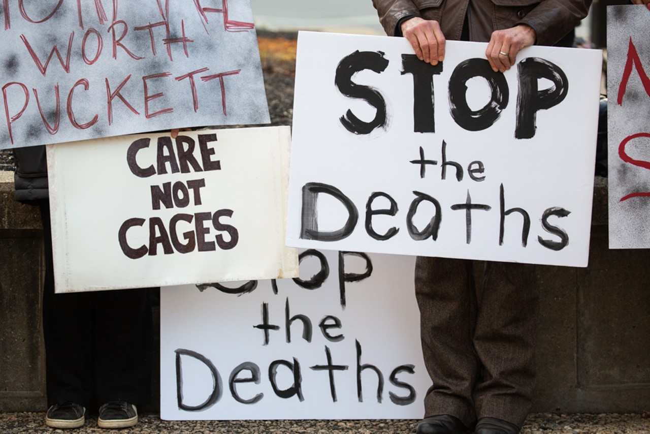 PHOTOS: Protesters Hold Vigil Outside LMDC To Mourn Recent Jail Deaths, Call For Reforms