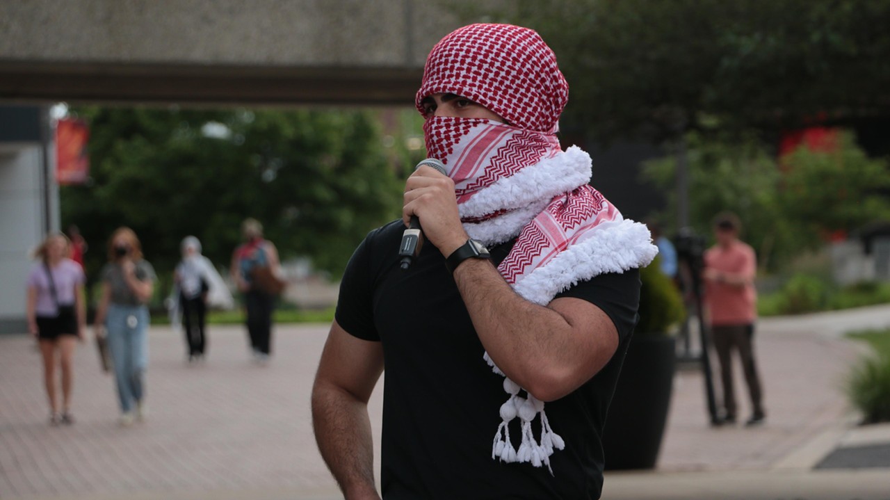 PHOTOS: Students Organized March Across UofL Campus On Nakba Day To Protest Israeli Occupation Of Palestine