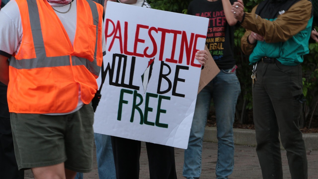 PHOTOS: Students Organized March Across UofL Campus On Nakba Day To Protest Israeli Occupation Of Palestine