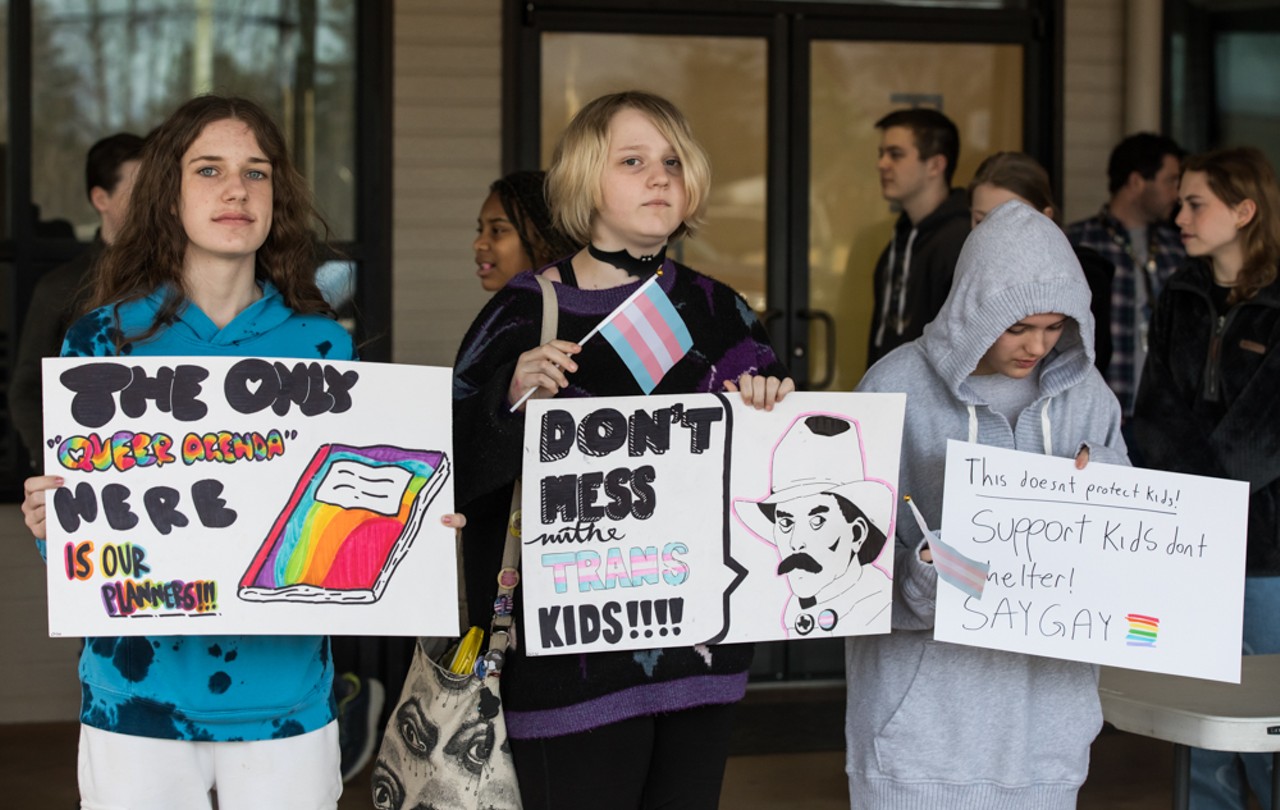 PHOTOS: Walden School Students Protest Bills Targeting LGBTQ Youth