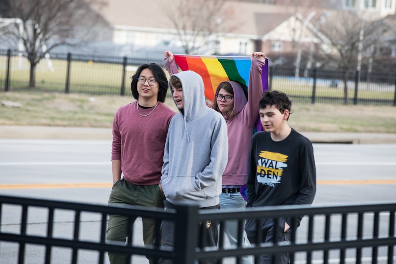 PHOTOS: Walden School Students Protest Bills Targeting LGBTQ Youth