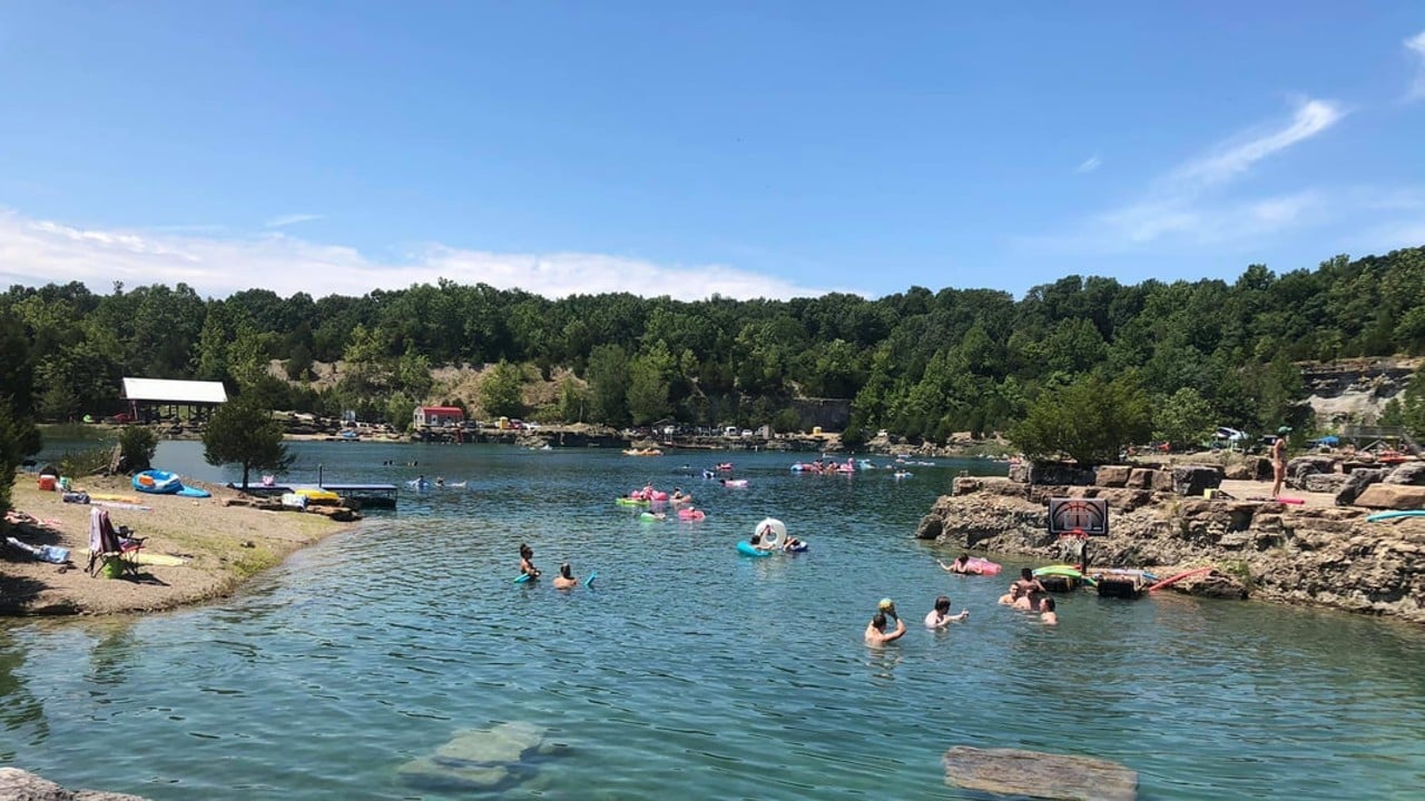 Falling Rock Quarry
    2201 Fendley Mill Rd  
     This 18 and up only quarry is perfect for lounging, swimming and adventuring. You can snorkel, paddleboard, pedal boat, kayak, canoe, play sand volleyball or relax in the water. It&#146;s $10 to reserve your spot and $25 for admission.