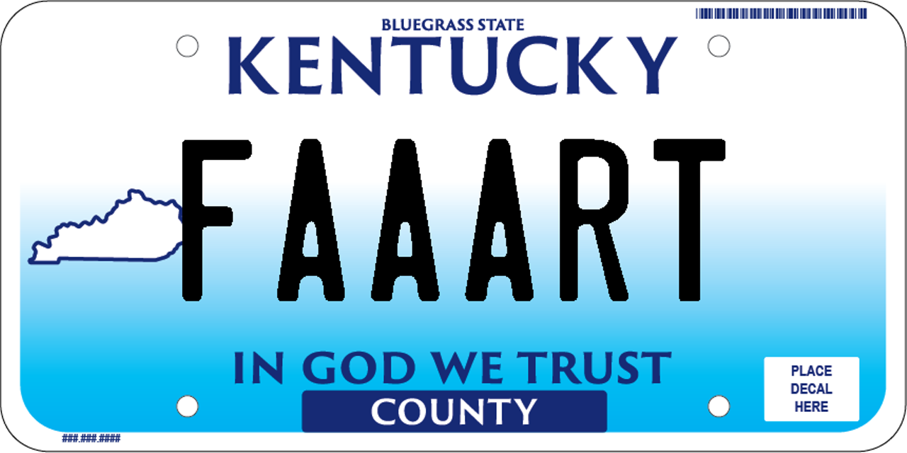 Rejected Kentucky License Plates Are Pretty Bad But Good For A Giggle