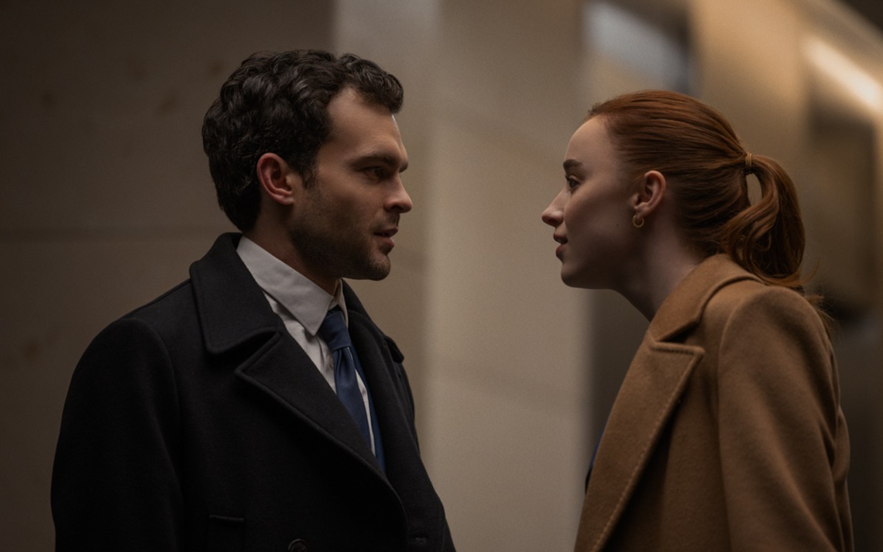 From left: Alden Ehrenreich as Luke and Phoebe Dynevor as Emily in "Fair Play."