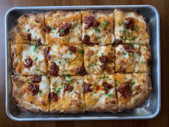 square cut pizza