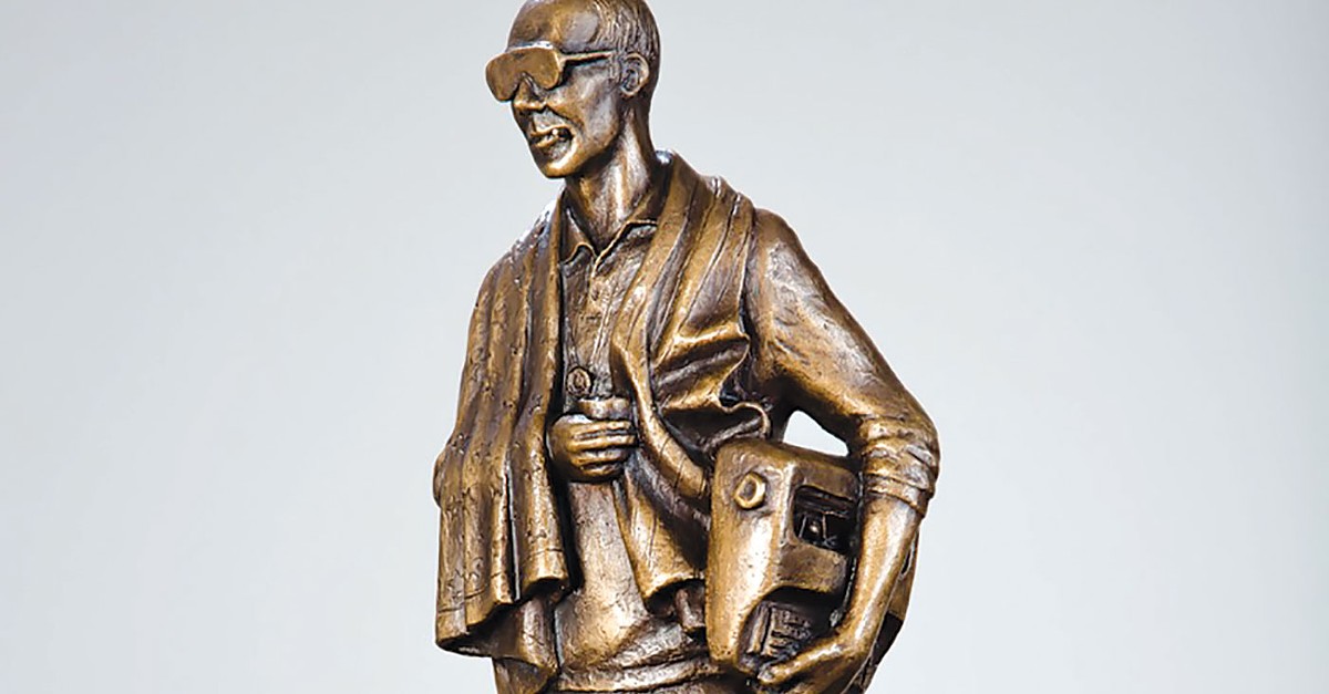 Hunter S. Thompason statue sculpted by Matt Weir