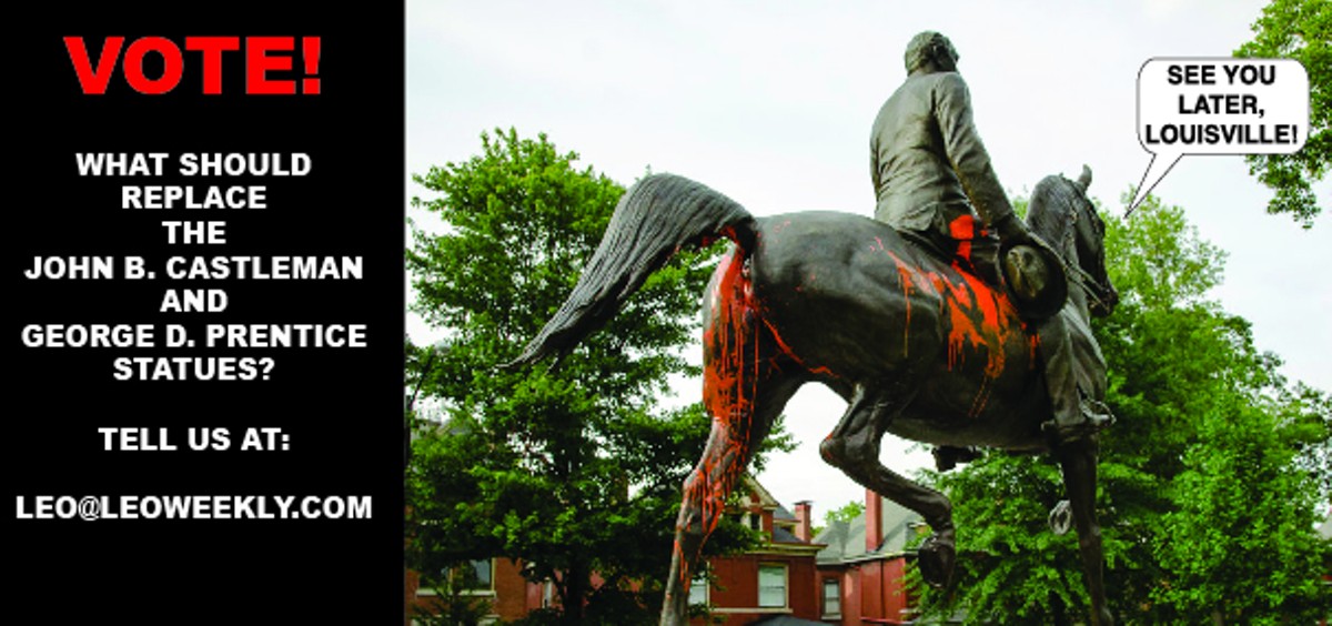 The John B. Castleman and George D. Prentice statues, who or what will replace them?