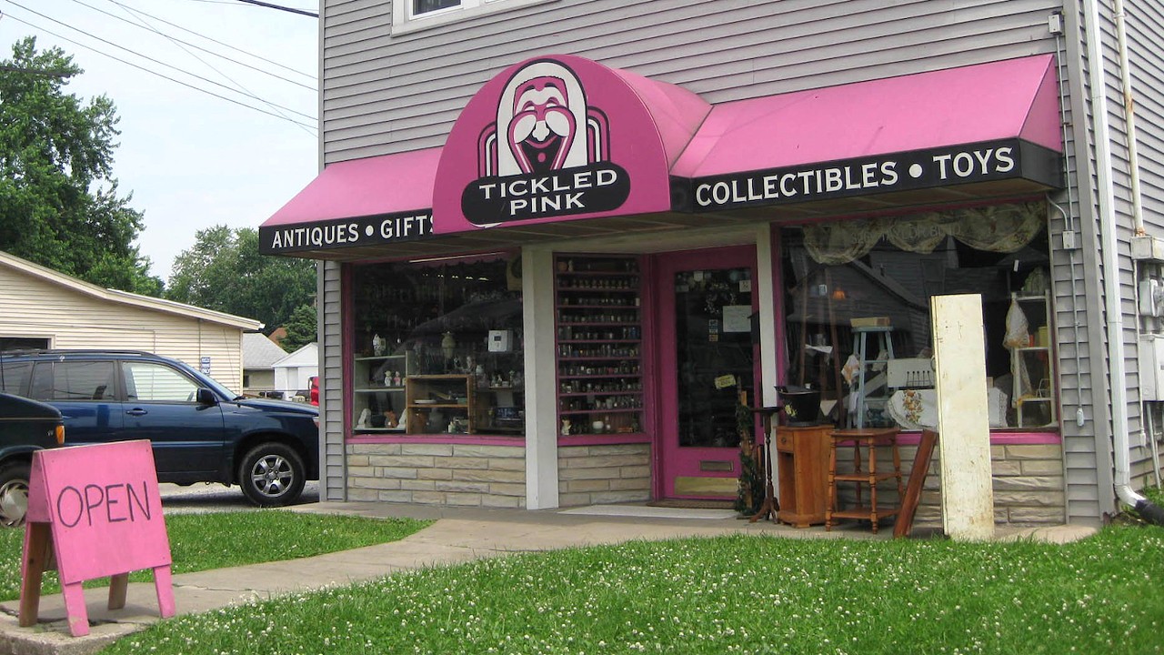 Tickled Pink Memorabilia Mall
3269 Taylor Blvd.
This vintage shop in the Taylor-Berry neighborhood has a kaleidoscopic array of estate-picked items. They are open Sunday–Thursdays, but closed Friday and Saturday for inventory and stocking. Plan your visit accordingly and honestly, you’ll be tickled pink.