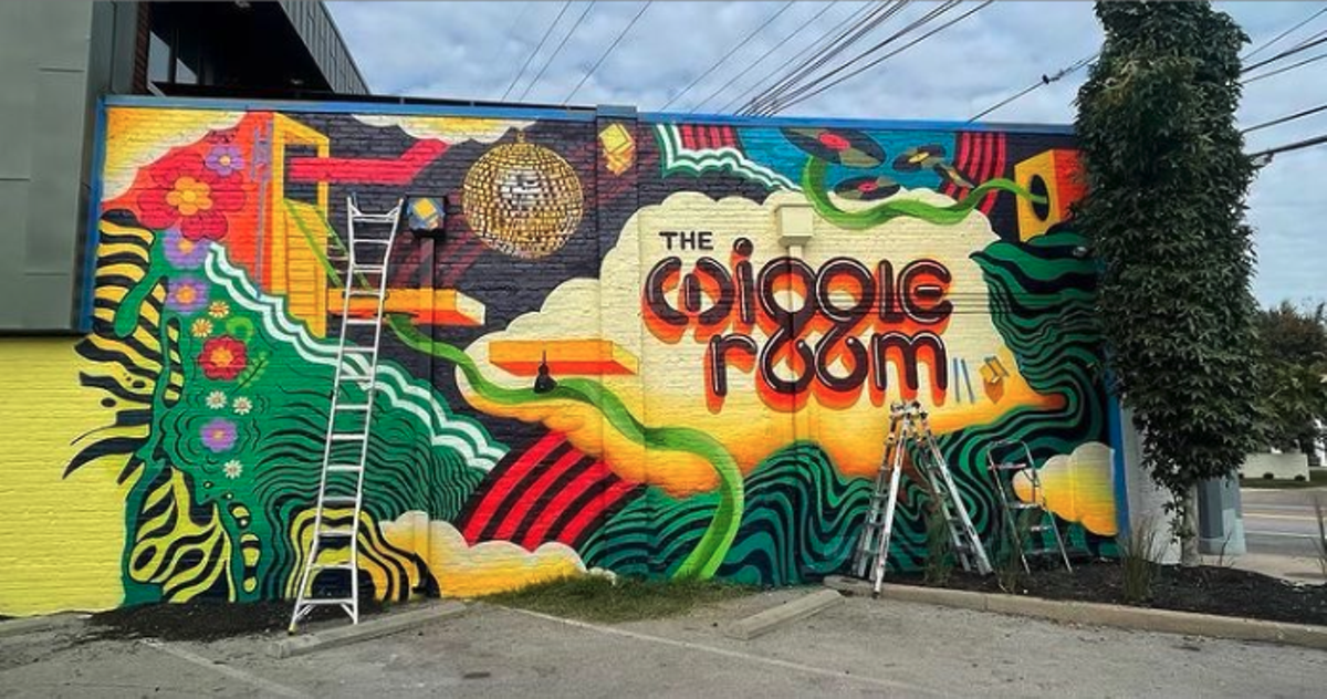 The Wiggle Room's new mural was painted by Wilfred Sieg III.