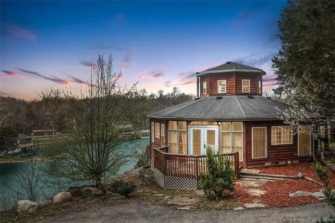 This Octagonal Home Along A Private Quarry In Charlestown Is For Sale For $210,000