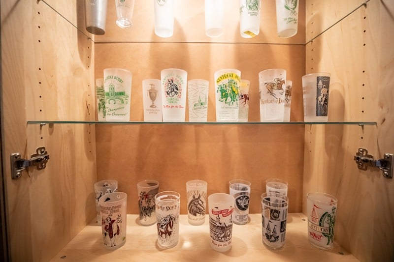 Mike Chandler has collected 1,000 or more Derby mint julep glasses over the years.