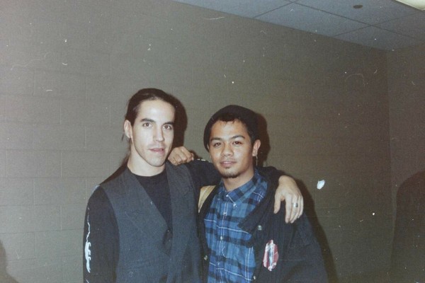 Mike Bucayu with Anthony Kiedis of The Red Hot Chili Peppers.