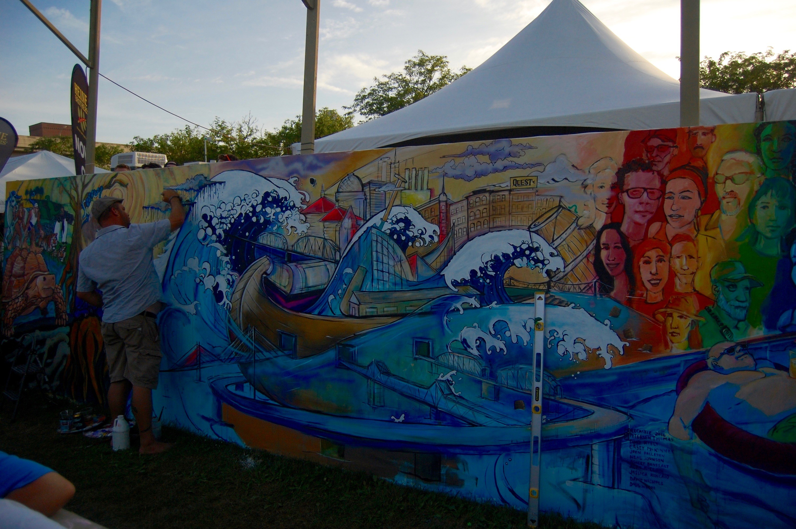 Mural at Forecastle [photo by Michael Powell]