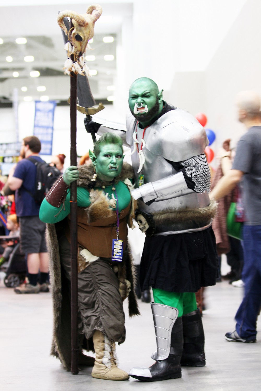 Ryan Gastinger and Kim Baker-Taylor as Orcs from World of Warcraft. - Michelle of Miss Zee