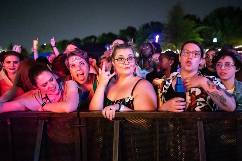 Attendees excitedly waited for Todrick Hall to start his set on Saturday night.