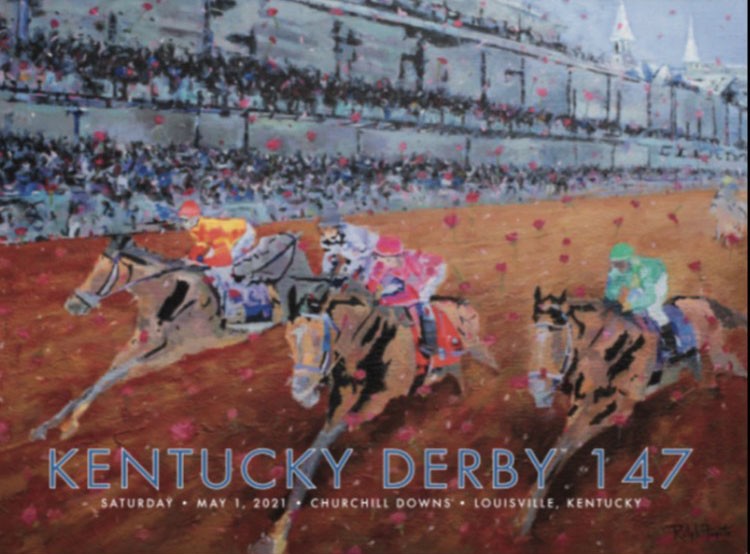 Churchill Downs track artist Ralph Fugate&#146;s Kentucky Derby design.