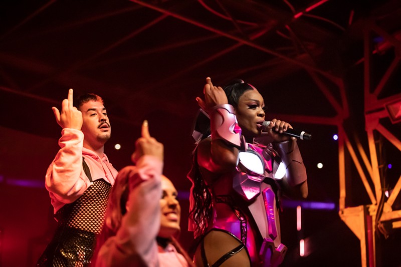 Todrick Hall and his dancers performed at the Kentuckiana Pride Festival in 2021. - KATHRYN HARRINGTON