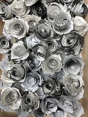 Roses made from Kentucky Derby Racing Programs - Amanda Von Kannel