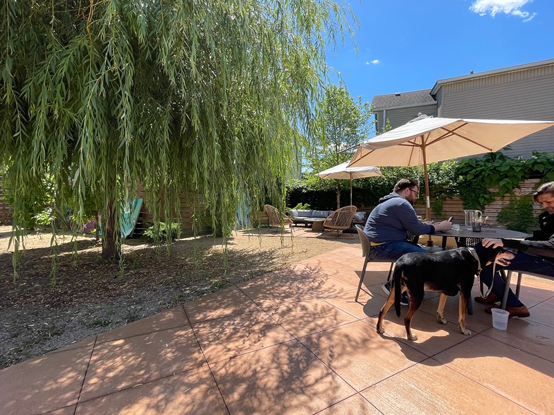 Don't care to dine out without your canine pal? Naive's patio is doggo friendly, with plenty of space to steer clear of pet-free diners. - Robin Garr