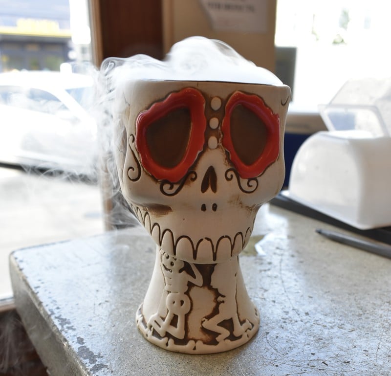 This Smoking Skull-Shaped Drink Is Louisville's Spooky Season Must-Try