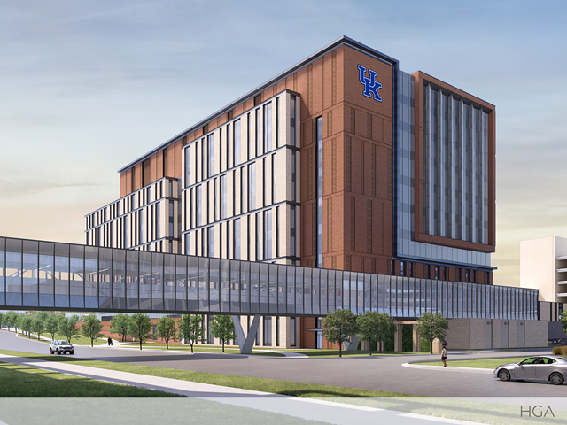 The 550,000-square-foot facility will be Kentucky’s only National Cancer Institute-designated comprehensive cancer center.