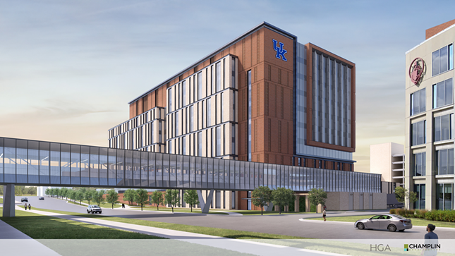 The 550,000-square-foot facility will be Kentucky’s only National Cancer Institute-designated comprehensive cancer center.